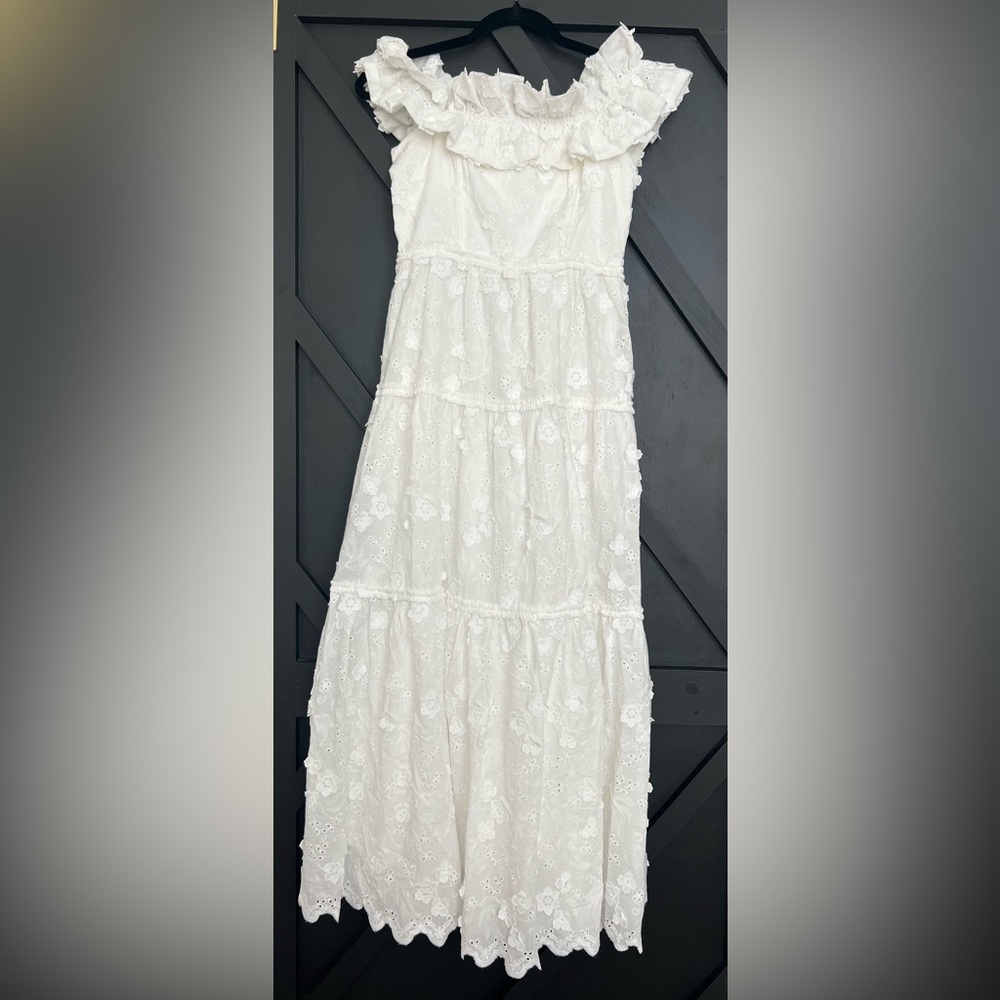 Astr White Off-Shoulder Midi Dress - Picture 5 of 10